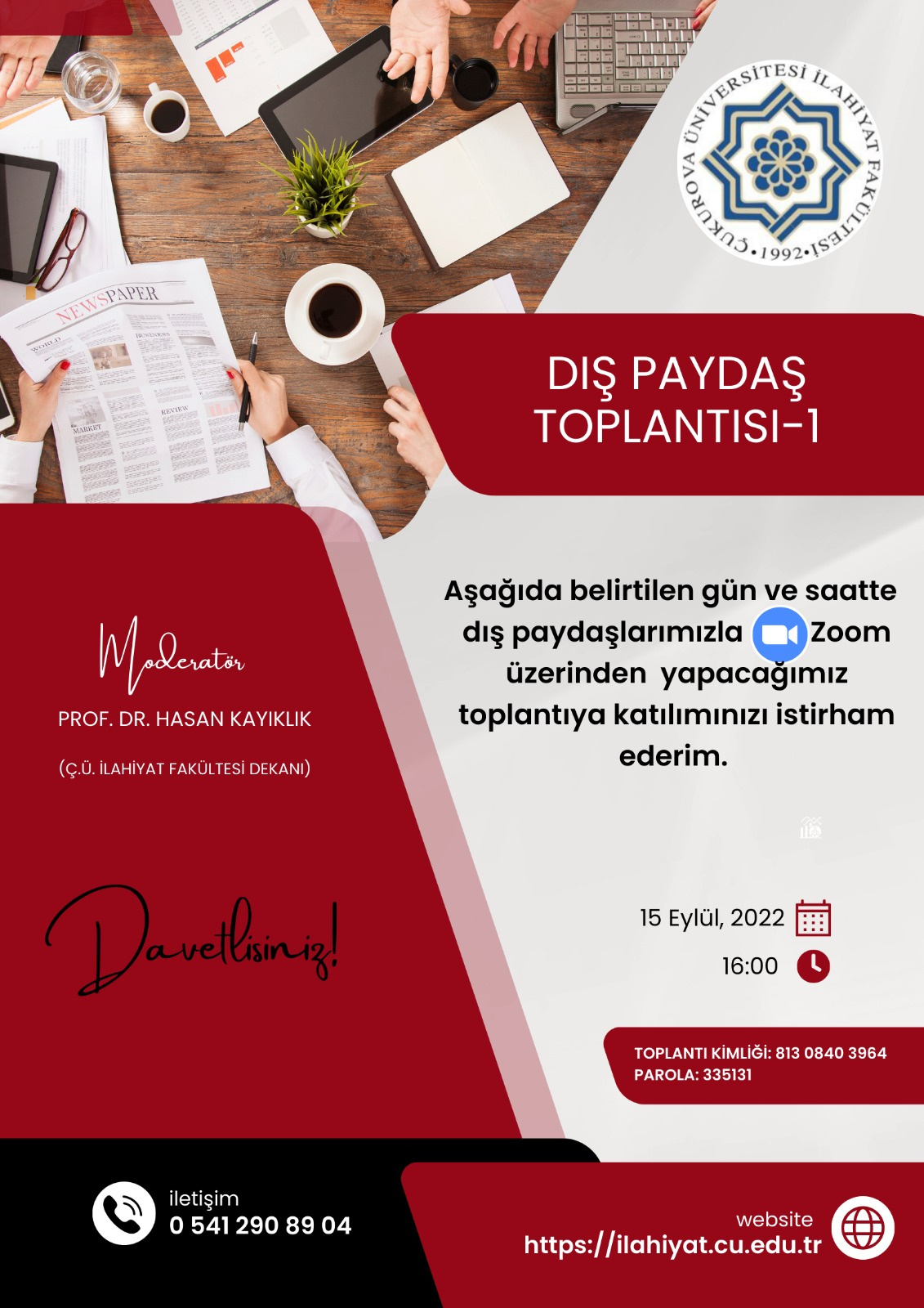 Dış Paydaş Toplantı Duyurusu